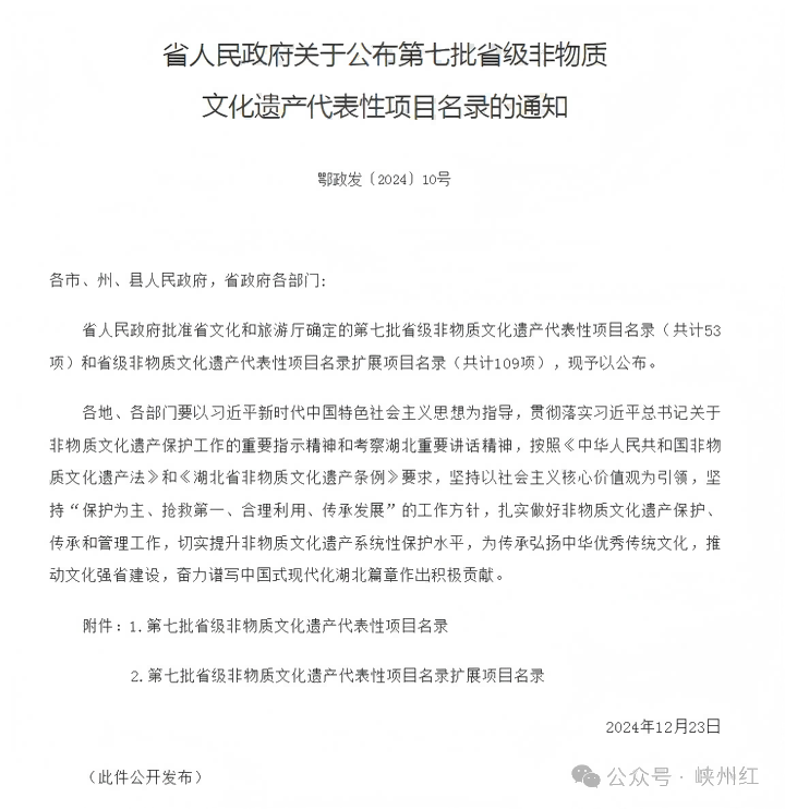  “峡州红”红茶制作技艺入选湖北省第七批省级非遗项目！